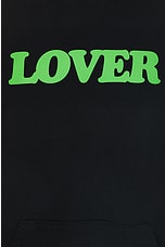 Bianca Chandon Lover Logo Hoodie in Black, view 3, click to view large image.