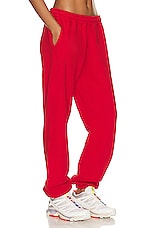 Bianca Chandon Lover 10th Anniversary Sweatpants in Red, view 2, click to view large image.
