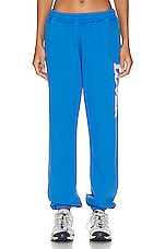 Bianca Chandon Lover 10th Anniversary Sweatpants in Blue, view 1, click to view large image.