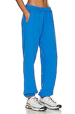 Bianca Chandon Lover 10th Anniversary Sweatpants in Blue, view 2, click to view large image.