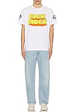 Bianca Chandon Glam Rock T-Shirt in White, view 4, click to view large image.