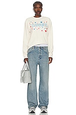 Bianca Chandon Lover Longsleeve T-Shirt in Cream, view 4, click to view large image.