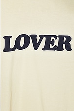 Bianca Chandon Lover Big Logo Shirt in Light Khaki, view 3, click to view large image.