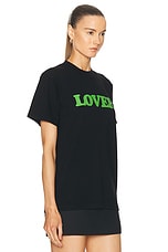 Bianca Chandon Lover Big Logo Shirt in Black, view 2, click to view large image.