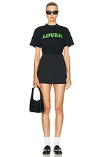 Bianca Chandon Lover Big Logo Shirt in Black, view 4, click to view large image.