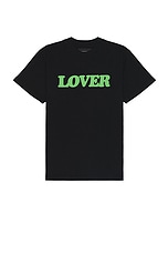 Bianca Chandon Lover Big Logo Shirt in Black, view 1, click to view large image.