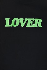 Bianca Chandon Lover Big Logo Shirt in Black, view 3, click to view large image.