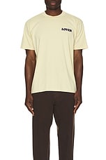 Bianca Chandon Lover Side Logo Shirt in Light Khaki, view 4, click to view large image.