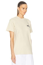 Bianca Chandon Lover Side Logo Shirt in Light Khaki, view 2, click to view large image.