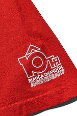 Bianca Chandon Lover 10th Anniversary T-shirt in Red, view 3, click to view large image.