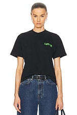 Bianca Chandon Lover Side Logo Shirt in Black, view 1, click to view large image.