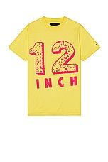 Bianca Chandon 12 Inch T-Shirt in Yellow, view 1, click to view large image.