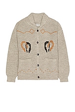BODE Pony Cardigan in Tan, view 1, click to view large image.