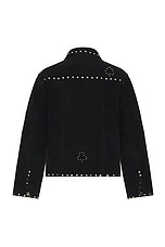BODE Deck Of Cards Studded Jacket in Black, view 2, click to view large image.