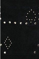 BODE Deck Of Cards Studded Jacket in Black, view 3, click to view large image.
