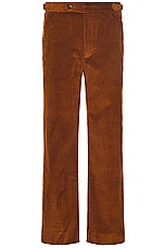 BODE Tobacco Corduroy Trousers in Tobacco, view 1, click to view large image.