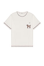 BODE Griffon Pocket T-shirt in White, view 1, click to view large image.
