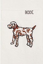BODE Griffon Pocket T-shirt in White, view 3, click to view large image.
