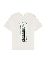 BODE Landmark T-shirt in Cream, view 1, click to view large image.