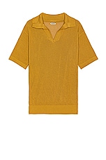 BODE Boxy Polo in Brown Yellow, view 1, click to view large image.