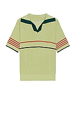 BODE Palmer Polo in Mint, view 1, click to view large image.