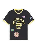 BODE Discount Taxi Short Sleeve T-shirt in Black Multi, view 1, click to view large image.