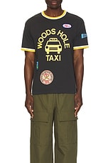 BODE Discount Taxi Short Sleeve T-shirt in Black Multi, view 3, click to view large image.