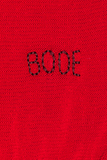 BODE Checker Polo in Red Maroon, view 3, click to view large image.