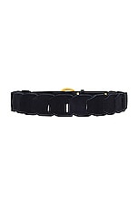 BODE Suede Link Belt in Navy, view 2, click to view large image.