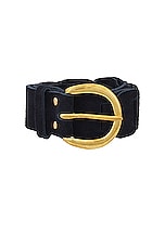 BODE Suede Link Belt in Navy, view 3, click to view large image.