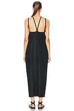 BODE Linen Gardner Jumpsuit in Black, view 3, click to view large image.