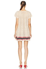 BODE Duxbury Crochet Dress in Cream, view 3, click to view large image.