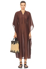BODE Cove Kaftan in Brown, view 1, click to view large image.