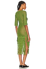 BODE Flint Dress in Apple Green, view 4, click to view large image.