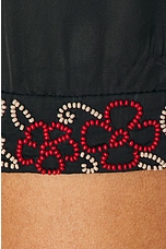 BODE Beaded Yarrow Short in Black, view 5, click to view large image.