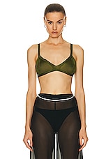 BODE Knit Bra in Apple Green, view 2, click to view large image.
