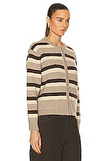 BODE Brewster Cardigan in Tan & Brown, view 2, click to view large image.