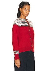 BODE Oslo Cardigan in Red, view 2, click to view large image.