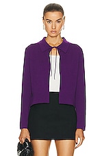 BODE Lodge Cardigan in Plum, view 1, click to view large image.