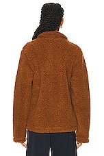 BODE Fleece Tie Up Pullover Sweater in Caramel, view 3, click to view large image.