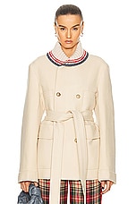 BODE Berkshires Coat in Cream, view 1, click to view large image.