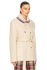 BODE Berkshires Coat in Cream, view 2, click to view large image.