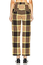 BODE Charleston Plaid Trouser in Multi, view 3, click to view large image.