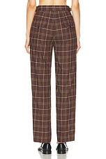 BODE Dunham Plaid Trouser in Brown Multi, view 3, click to view large image.