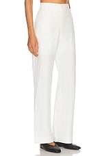 BODE Linen Sailor Trouser in White, view 2, click to view large image.