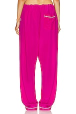 BODE Shadow Jasmine Pajama Pant in Fuchsia, view 3, click to view large image.