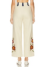 BODE Grandiflora Trouser in Cream, view 3, click to view large image.