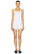 BODE Convertible Teddy Romper in White, view 1, click to view large image.