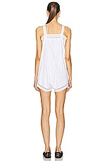 BODE Convertible Teddy Romper in White, view 3, click to view large image.