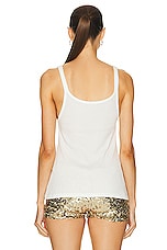 BODE Lace Up Tank in Cream, view 3, click to view large image.